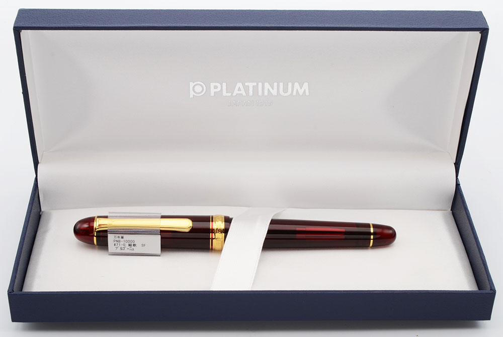 Platinum 3776 Century Fountain Pen - Bourgogne w Gold Trim, 14k